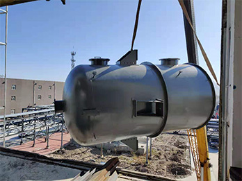 山西雙效MVR蒸發器安裝現場